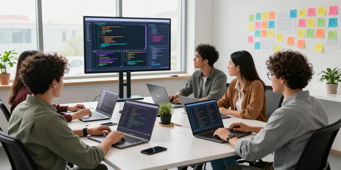 Dynamic team collaboration at the WPS Official Website digital workspace, showcasing coding innovation.