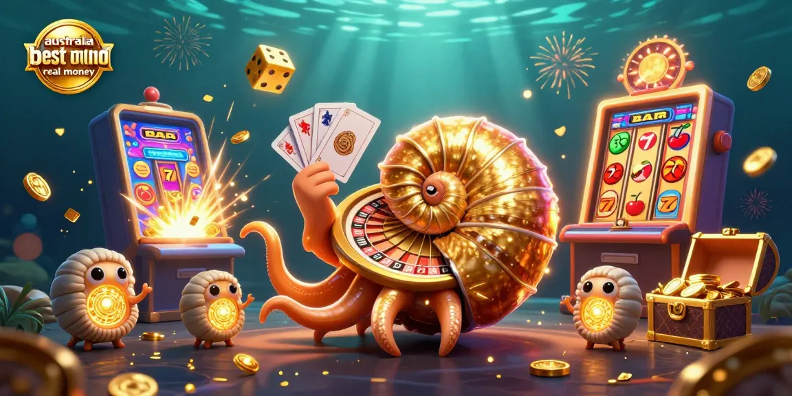 Experience top thrills at the australia best online casino real money with this vibrant 3D illustration.