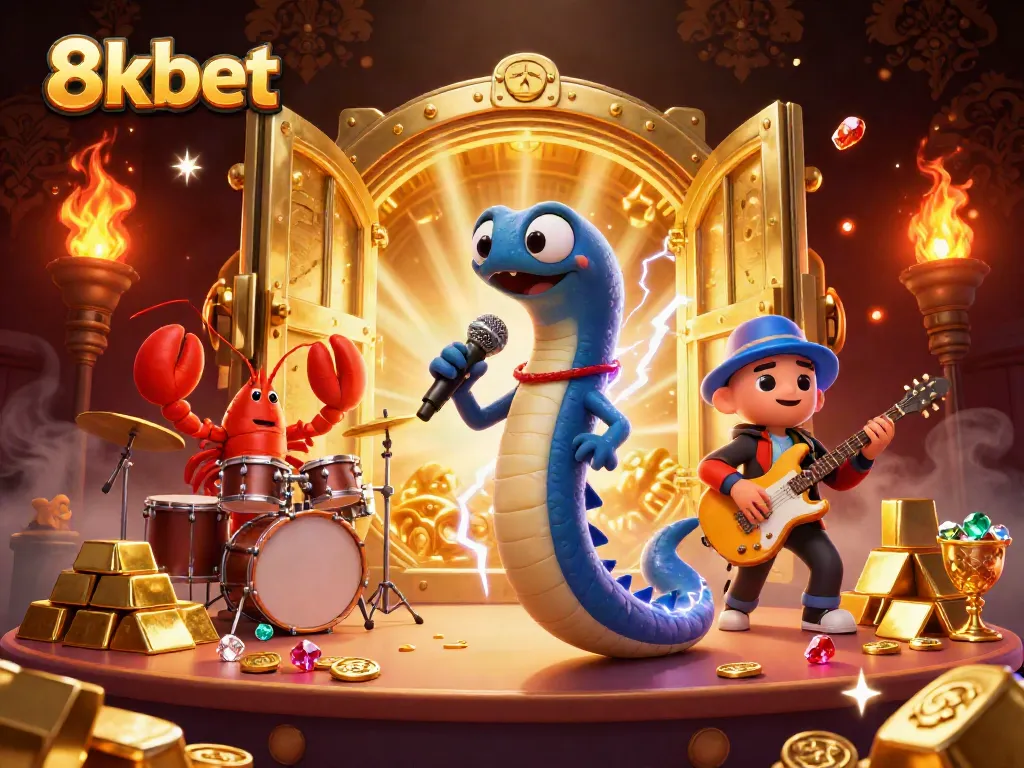Experience the thrill of 8xbet's underwater casino with colorful characters and dynamic elements.