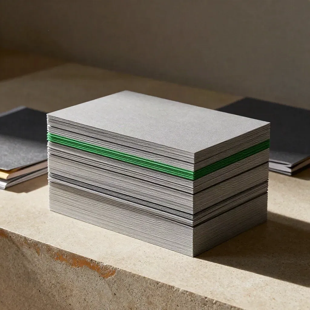 Upright sales pipeline review kit on stone plinth with green accent, lit by hard side light.