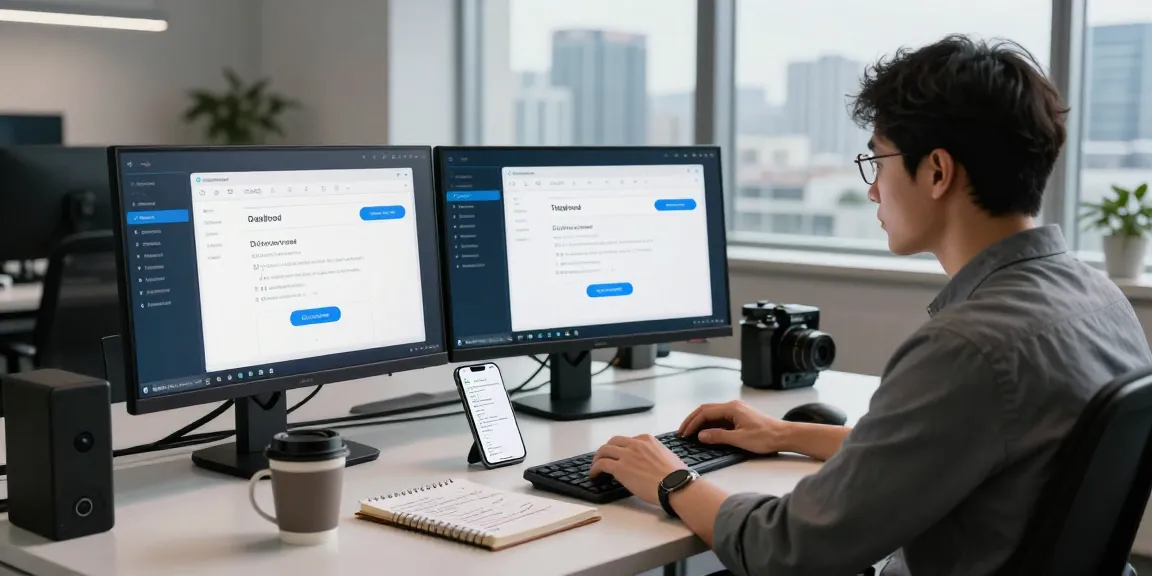 Experience seamless communication with Telegram Download on multiple devices in a modern tech workspace.