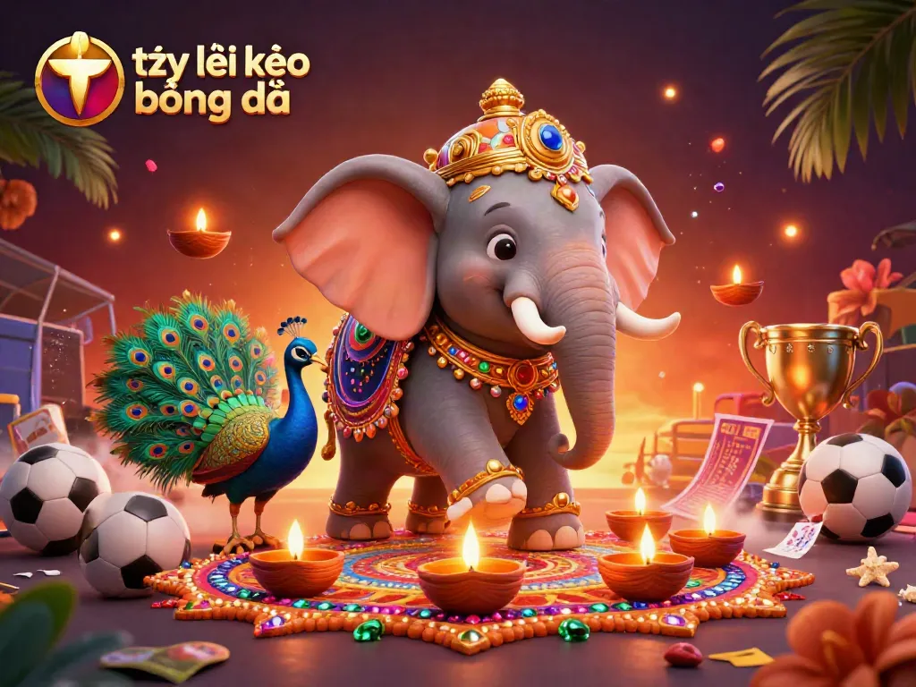 Experience thrilling tỷ lệ kèo bóng đá in this vibrant sports betting illustration with dynamic elements.