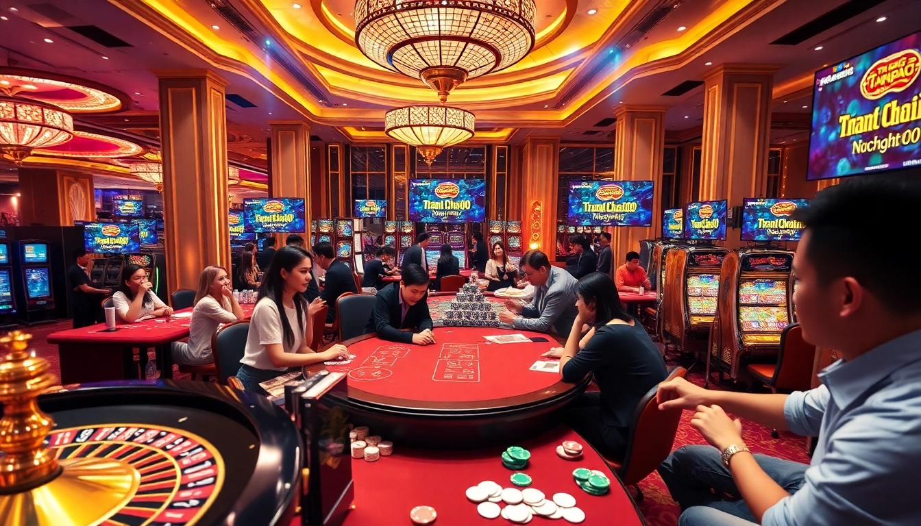 Experience thrilling gameplay at Trang chủ Nohu90 Casino with vibrant tables and jackpots.