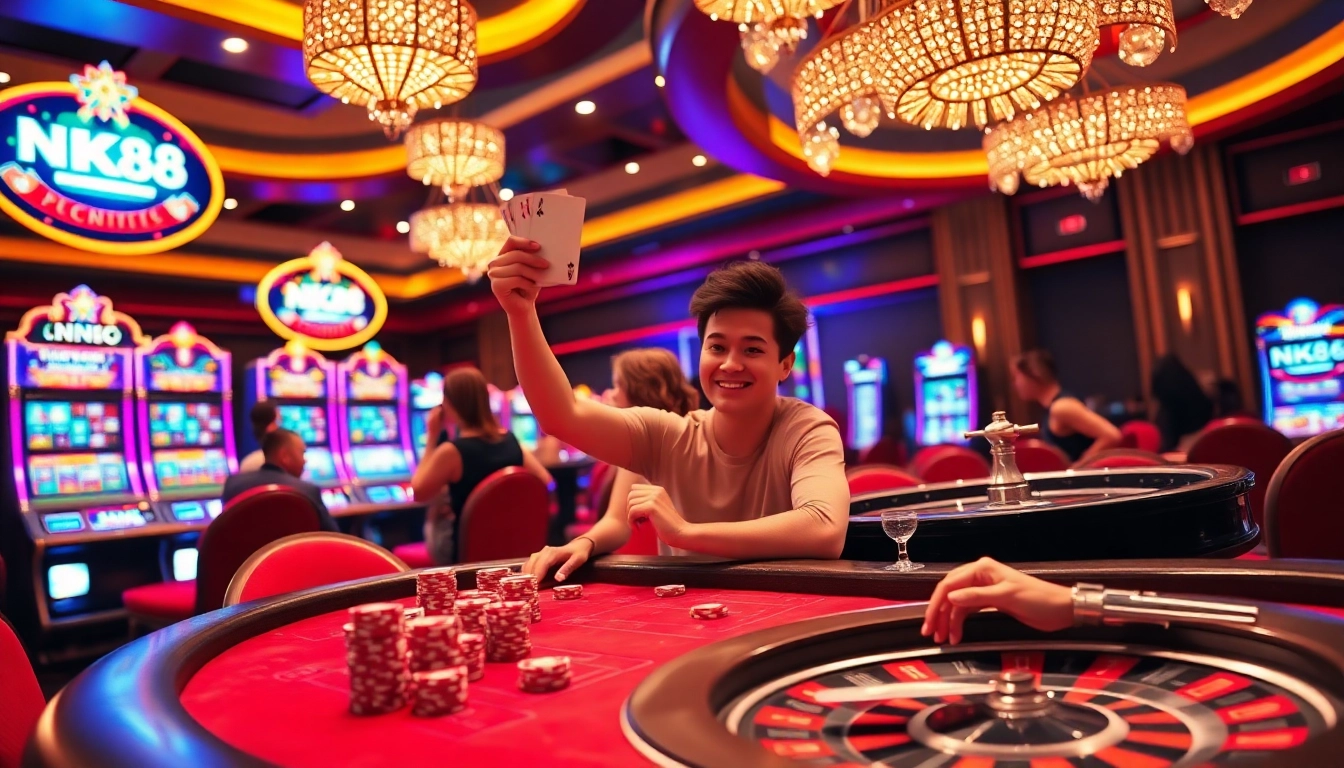Experience the excitement at NK88's vibrant casino scene with lively games and winning strategies.