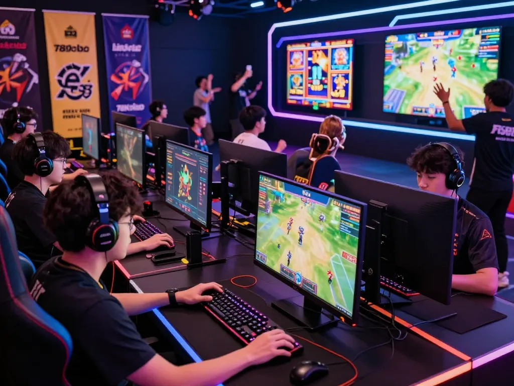 Join the excitement of gaming with link tải 789club mới nhất showcased in a vibrant tournament atmosphere.