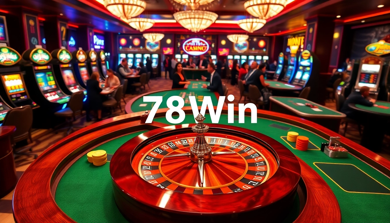 Experience the thrill of winning at 78Win's luxurious casino tables.