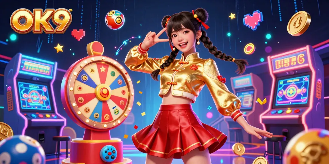 Play and win at OK9 Casino with vibrant 3D characters and dynamic gaming elements.