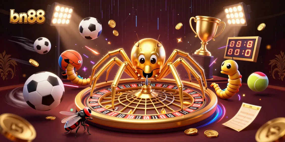 Experience thrilling gaming action with bn88 in this vibrant casino illustration.