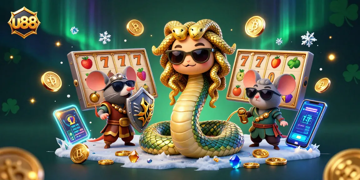 Join the excitement at u88 with vibrant slot game action and charming characters in a mystical setting.