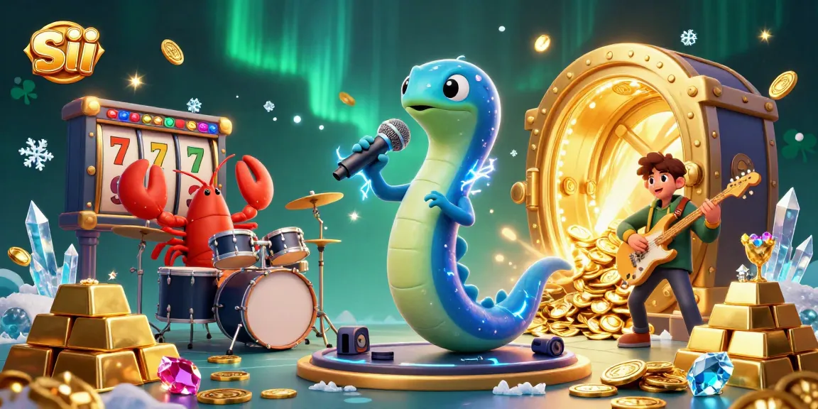 Experience electrifying play at sii with vibrant underwater characters in a dynamic casino setting.